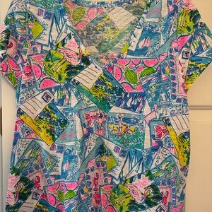Lilly Pulitzer Vibrant V-Neck Top